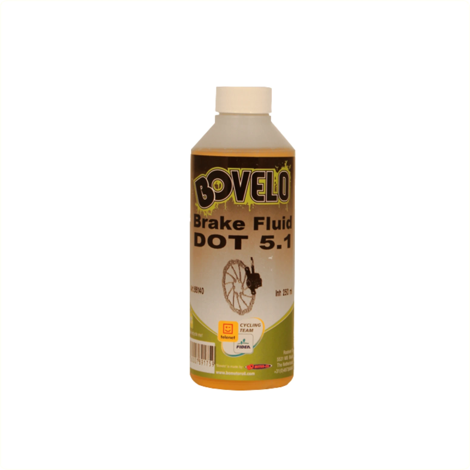 BOVelo Brake Fluid DOT 5.1 250ml, universele (DOT) remvloeistof geschikt voor velg- en schijfremmen - AE-trading