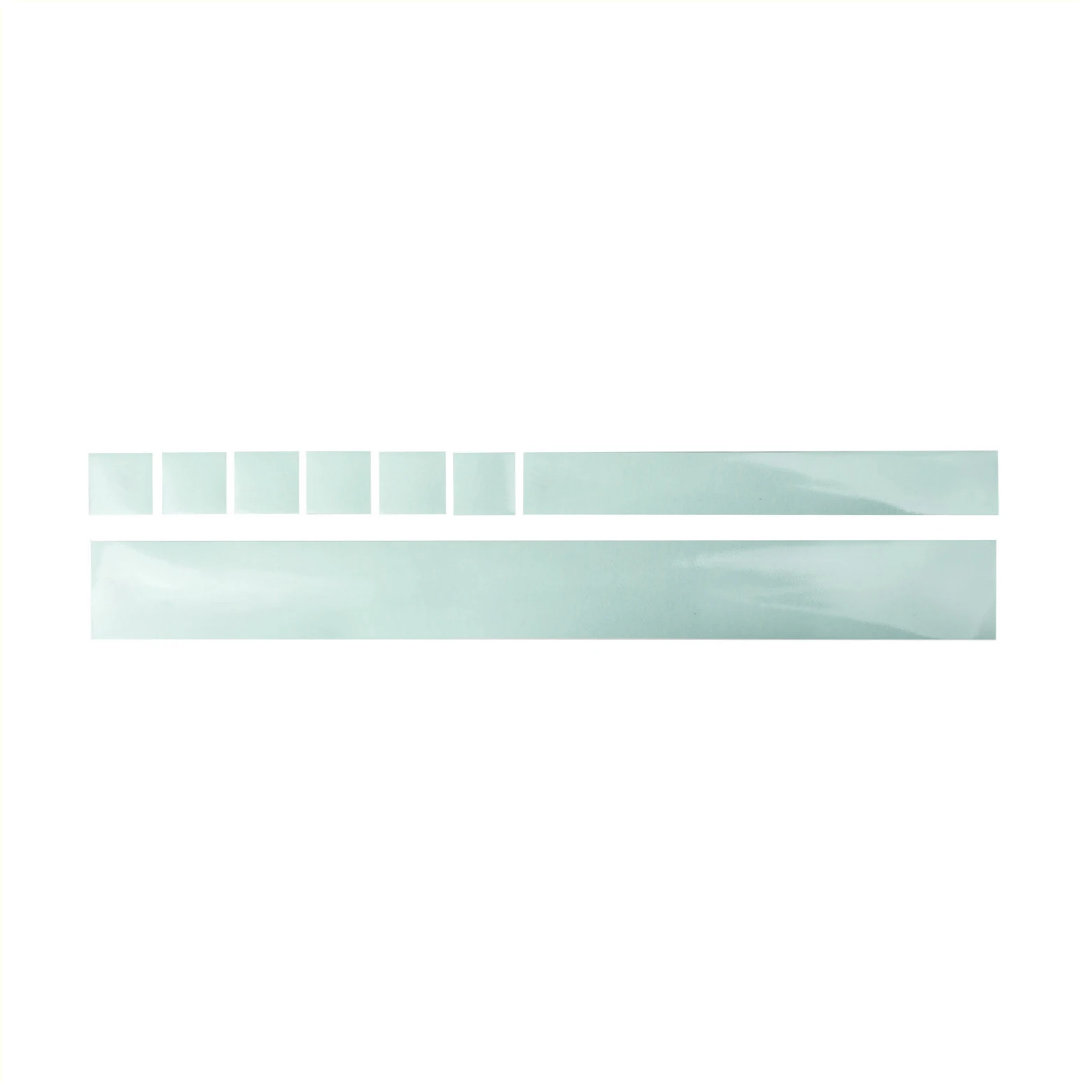 M-Wave lak beschermings sticker kit. transparent, opmaat te knippen. afm: 1x 500x50mm, 1x 260x35mm, 6 x 35x35mm - AE-trading