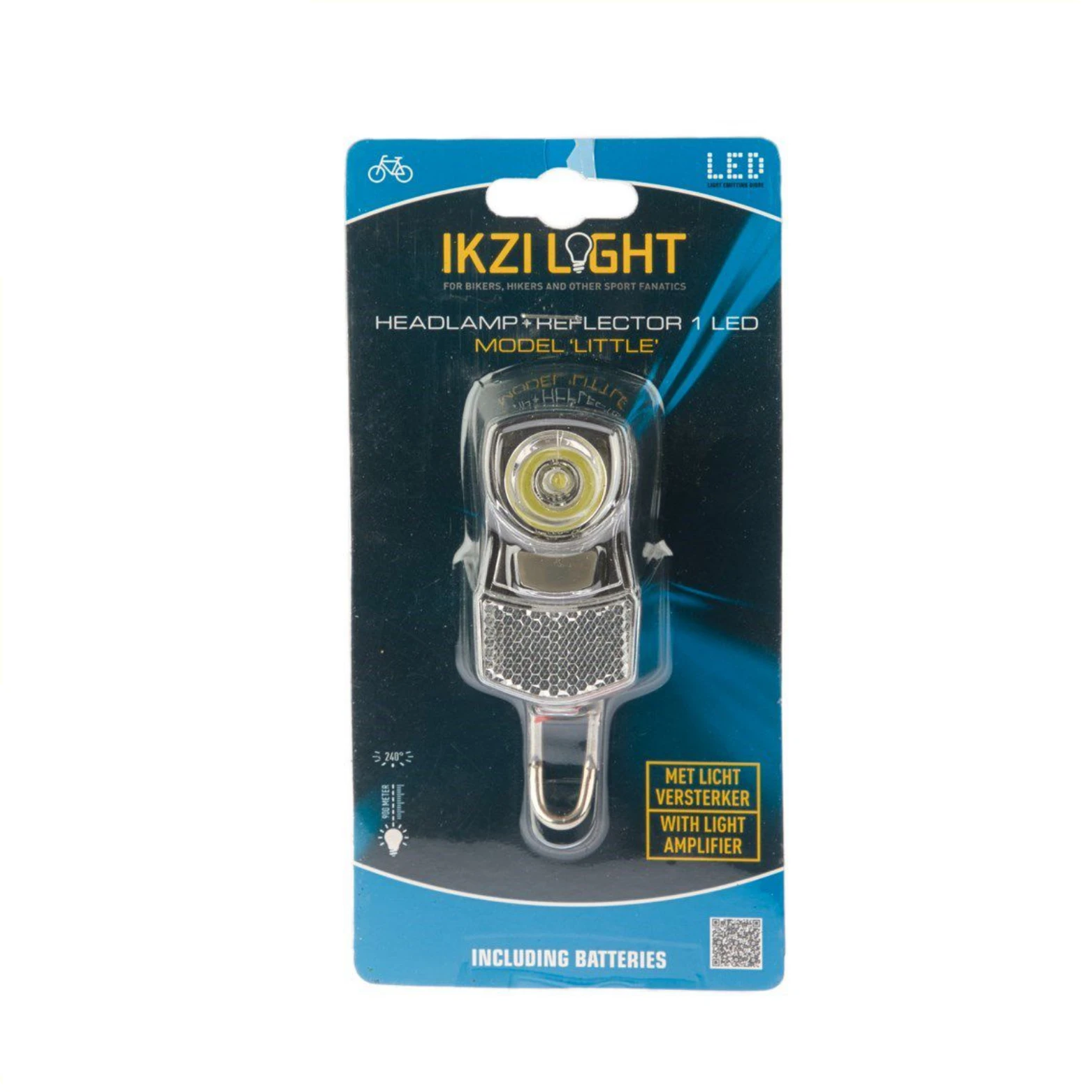 IkziLight koplamp Little 1x1W LED, chroom, met bracket - AE-trading