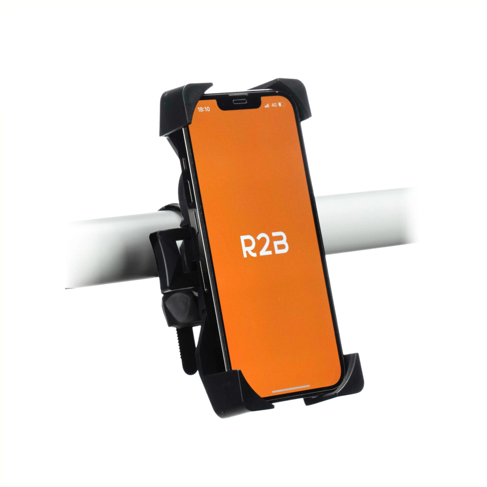 R2B Telefoonhouder Gouda zwart, passend voor alle telefoons van 4 t/m 7,5 inch (hangverpakking) - AE-trading