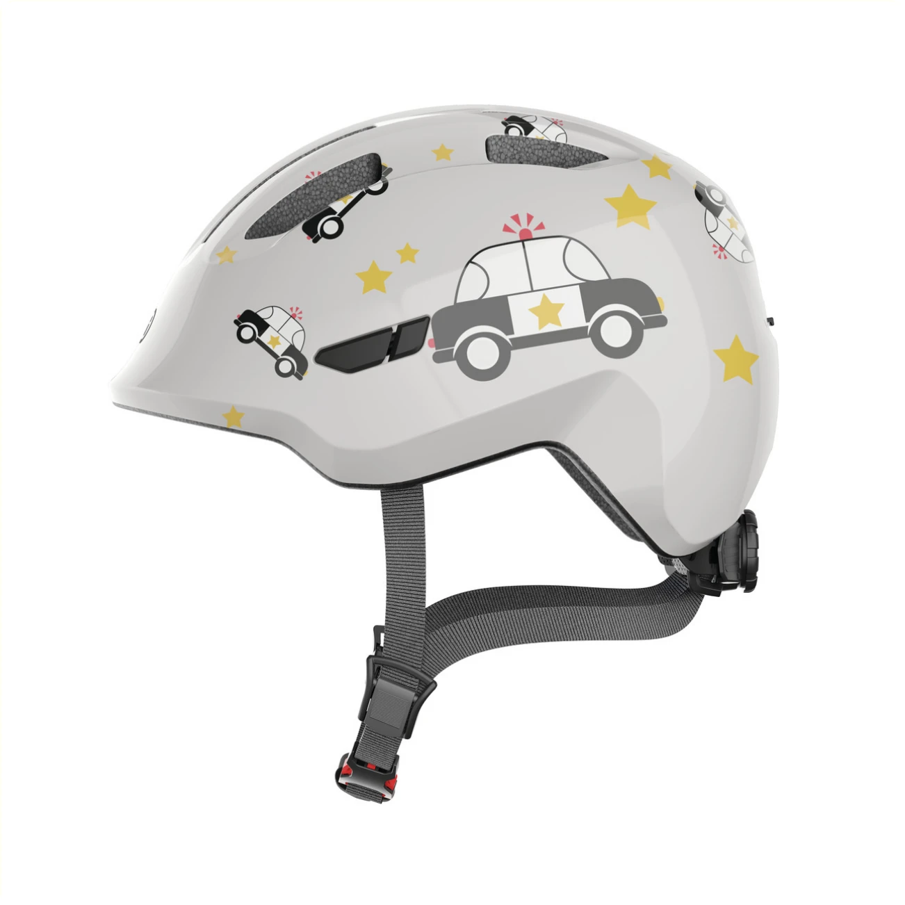 Abus Helm Kind Smiley 3.0 grijs auto S (45-50cm) - AE-trading