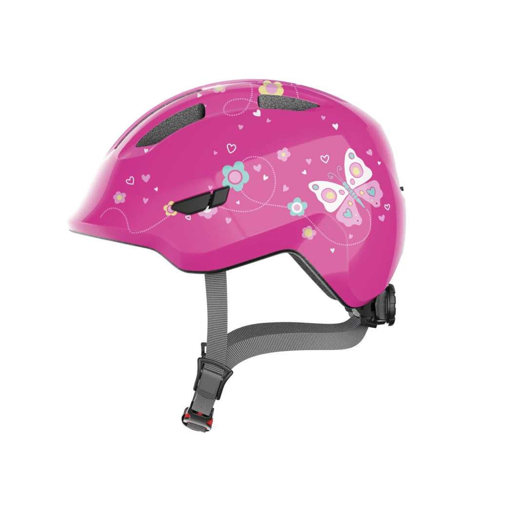 Abus Helm Kind Smiley 3.0 rose butterfly S (45-50cm) - AE-trading