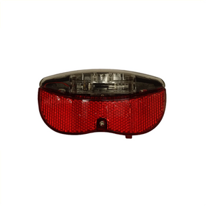 FALKX 2 Tone achterlicht LED. 2 leds, 80mm drager montage, inclusief batterijen (werkplaatsverpakking) afm. 118x45x60mm - AE-trading