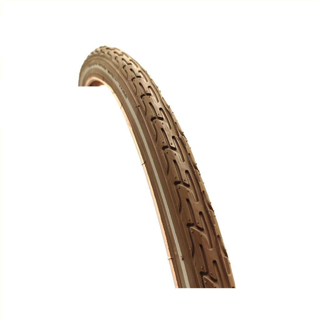 Buitenband Deli Tire Kleur: bruin met reflectie Maat:24x1.3/8 ETRTO 37-540 - AE-trading