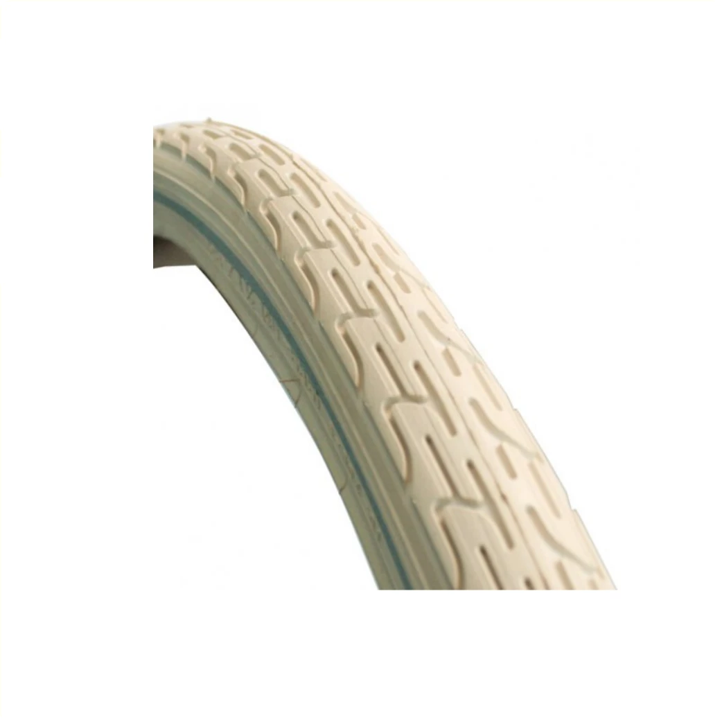 Buitenband Deli Tire PRBB (1mm anti-lek) Kleur: creme met reflectie Maat:26x1.3/8 ETRTO 37-590 - AE-trading
