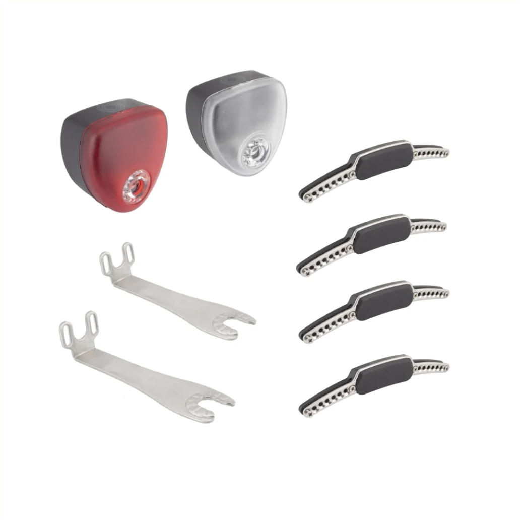 Reelight SL220+ Reepower set, Flash. Voor en achter knipperende fietsverlichting. Blijft bij stilstand nog 2 minuten knipperen. Voeding dmv wiel magneten. Geen batterijen nodig. Geschikt voor fietsen met roller- of discbrakes. (hangverpakking) - AE-trading