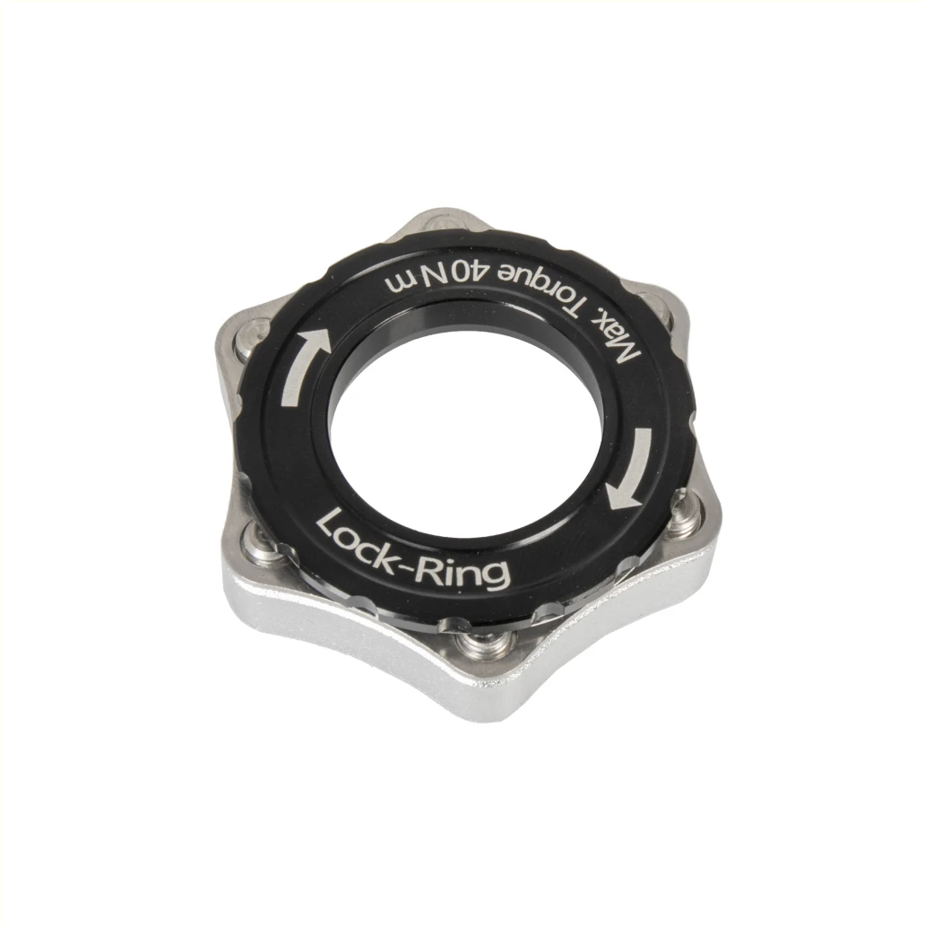 Adapter voor het monteren van een 6-bout remschijf op een centerlock naaf. - AE-trading