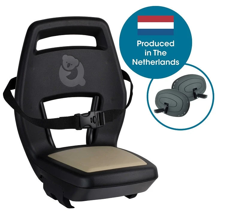 Qibbel Junior 6+ Khaki - zwart/zand (incl. gordel, voetsteunen en voetbeschermingsplaten) - AE-trading