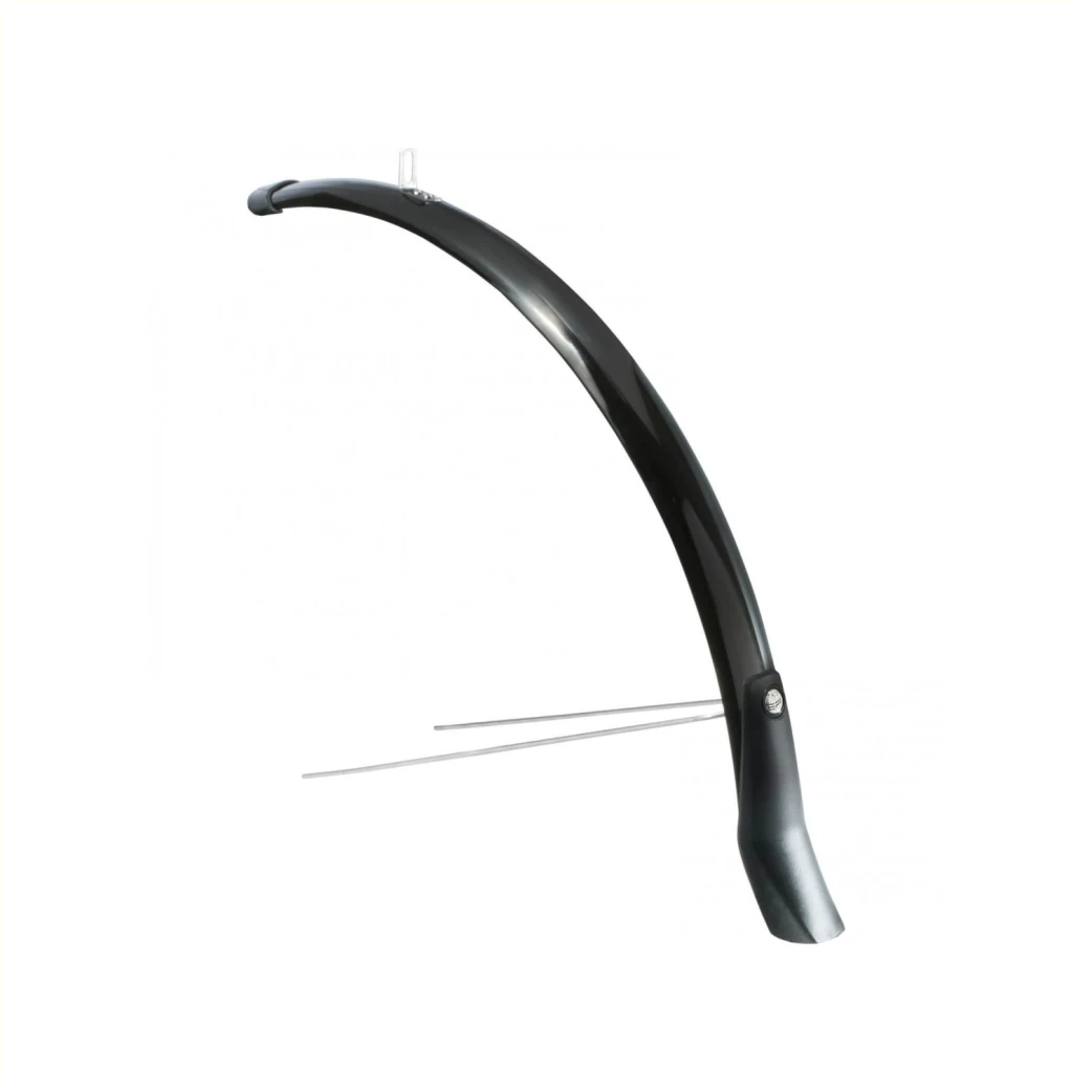 Eurofender Snello voorspatbord 28" 51mm breed, kleur: zwart, kunststof - AE-trading