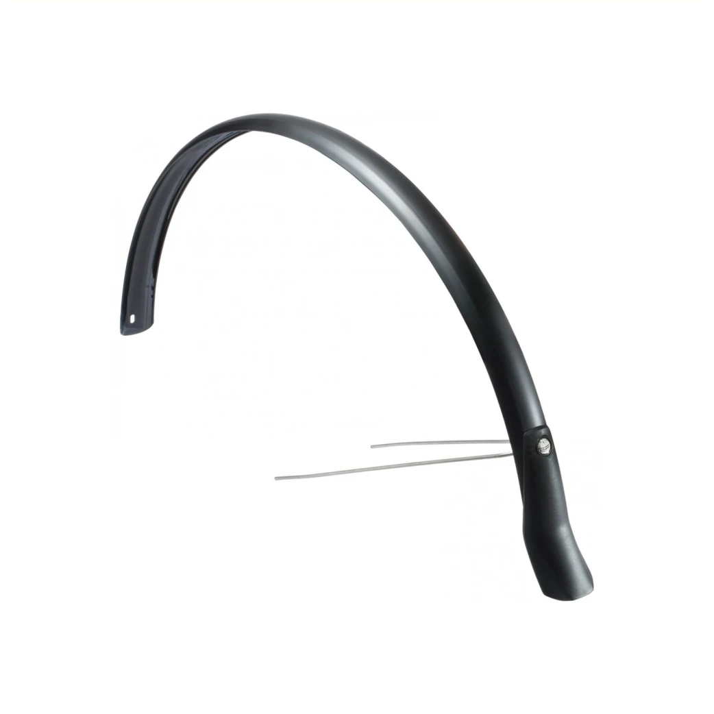 Eurofender Snello achterspatbord 28" 51mm breed, kleur: mat zwart kunststof - AE-trading