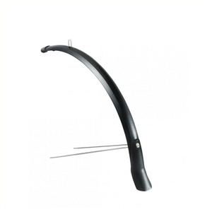 Eurofender Snello voorspatbord 28" 46mm breed, kleur: mat zwart kunststof - AE-trading