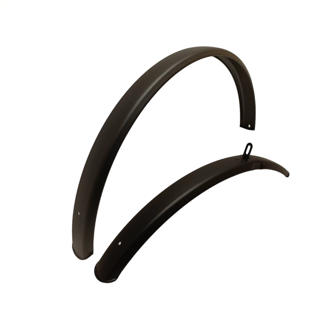 Spatbord set voor oa Transportfietsen. 60mm breed, mat zwart, (Avalon Style en Cargo) - AE-trading