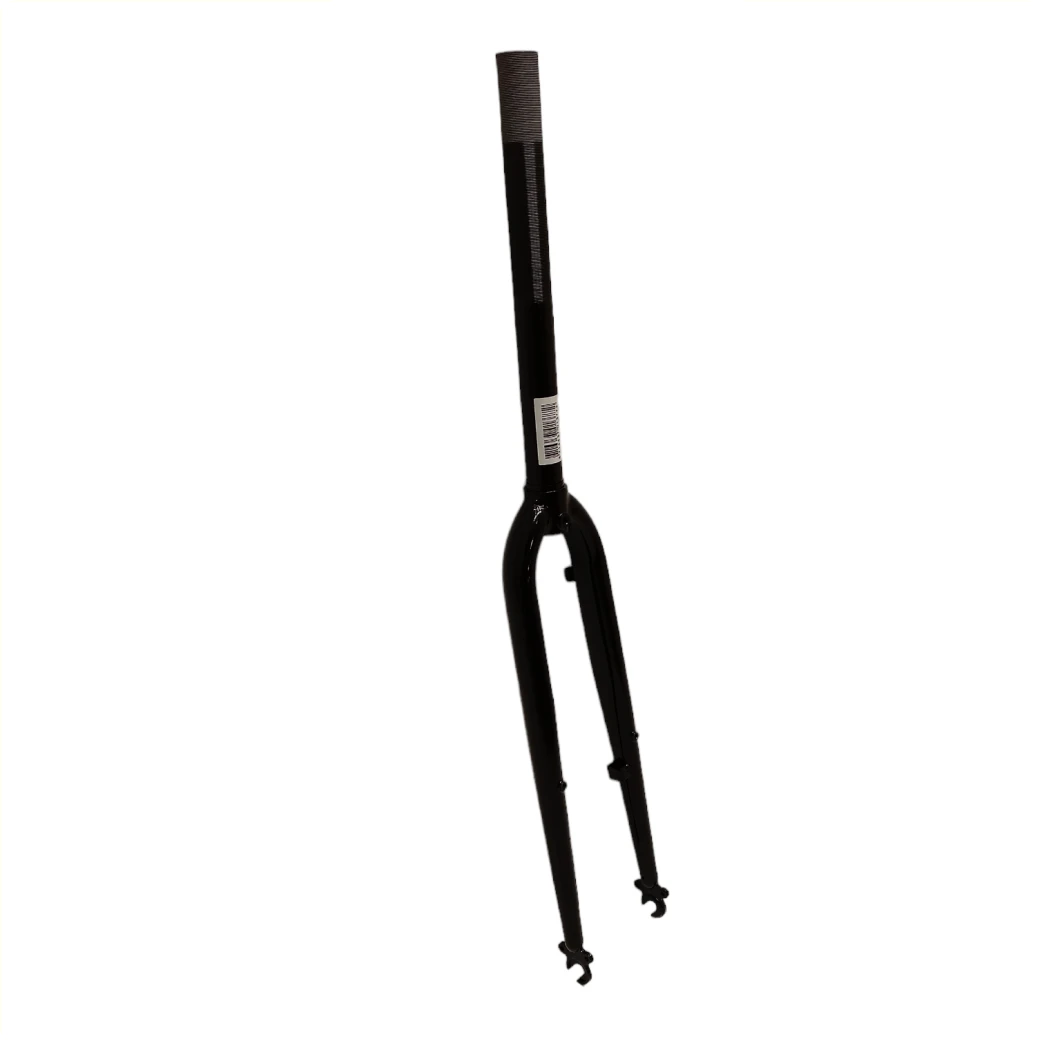 Voorvork 28 inch voor Urban fietsen, zwart met remnok. 1 1/8 inch, balhoofdbuis 290mm. Schroefdraadlengte 150mm. - AE-trading