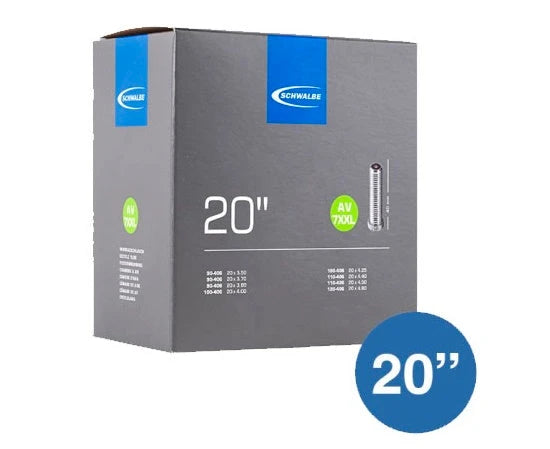 Schwalbe Binnenband AV7XXL, Fatbike 20x4.00-4.90. ETRTO 90/120-406 Ventiel: schrader/autoventiel 40mm - AE-trading