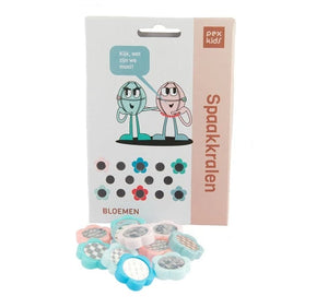 Spaakkralen bloem 12 stuks met reflectie op kaart - AE-trading