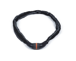 Xolid kettingslot 6x90cm met zelf in te stellen cijfercode. Zwart/reflectie - AE-trading