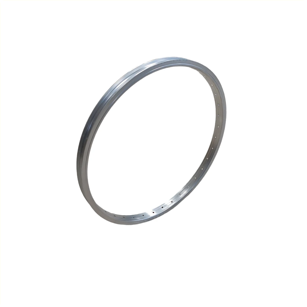 velg 20"x1.75 zilver 14mm hoog aluminium 36 gaats nippel 14 - AE-trading