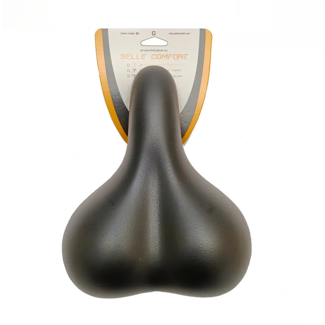 Selle Comfort zadel City zwart, zonder strop (hangverpakking). - AE-trading