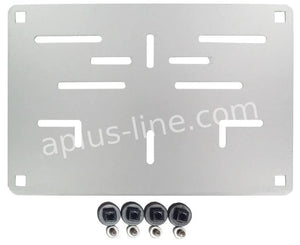 Kentekenplaathouder Motor (Be) Aluminium 16x21 Cm Onbedrukt - AE-trading