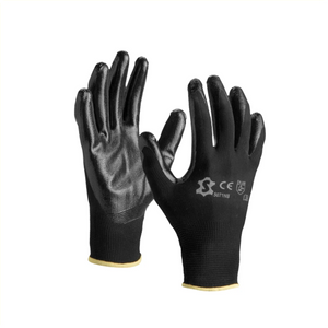 Handschoenen Nitril Polyester maat 8/L - AE-trading