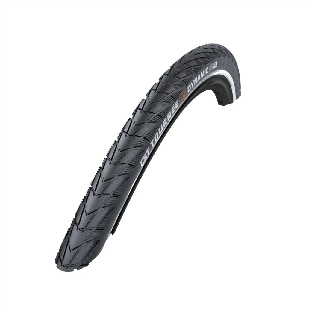 CST Tournée Dynamic, (3mm anti-lek), Zwart met zijreflectie, 28x1 5/8x1 3/8, ETRTO 37-622 - AE-trading