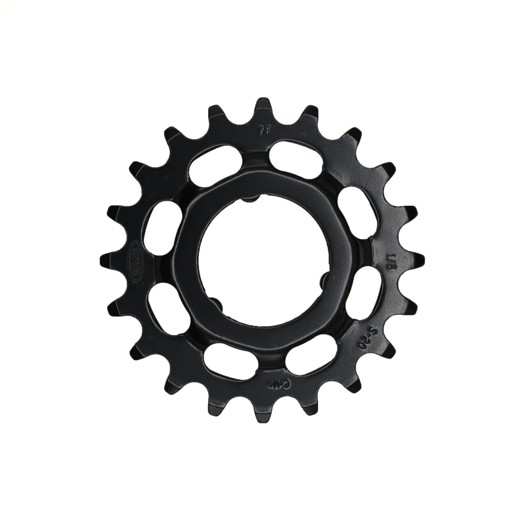 KMC tandwiel 21T Shimano, voor shimano versnellingsnaven. 1/2x1/8. gehard chromly staal, zwart - AE-trading