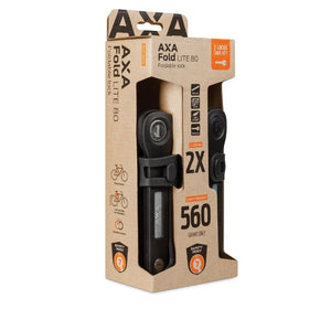 Axa vouwslot Fold Lite 80 Duo Pack, zwart. (hangverpakking). Beveiligingsniveau 7 - AE-trading
