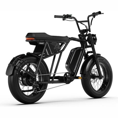 A-Spadz CAVET Air Fatbike - 20 Inch - 250W Motor - 7 Versnellingen - 100 km Actieradius - Hydraulische Schijfremmen - Zwart