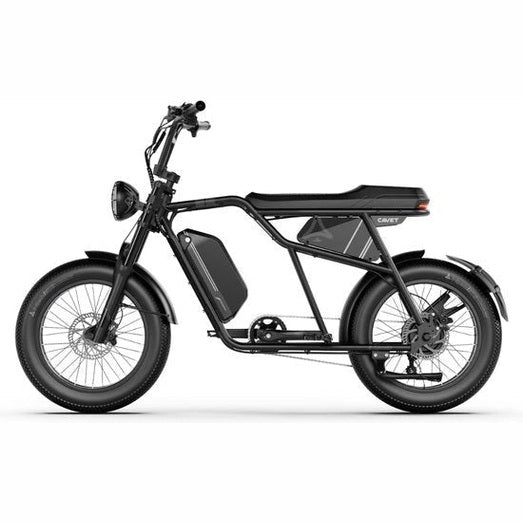 A-Spadz CAVET Air Fatbike - 20 Inch - 250W Motor - 7 Versnellingen - 100 km Actieradius - Hydraulische Schijfremmen - Zwart
