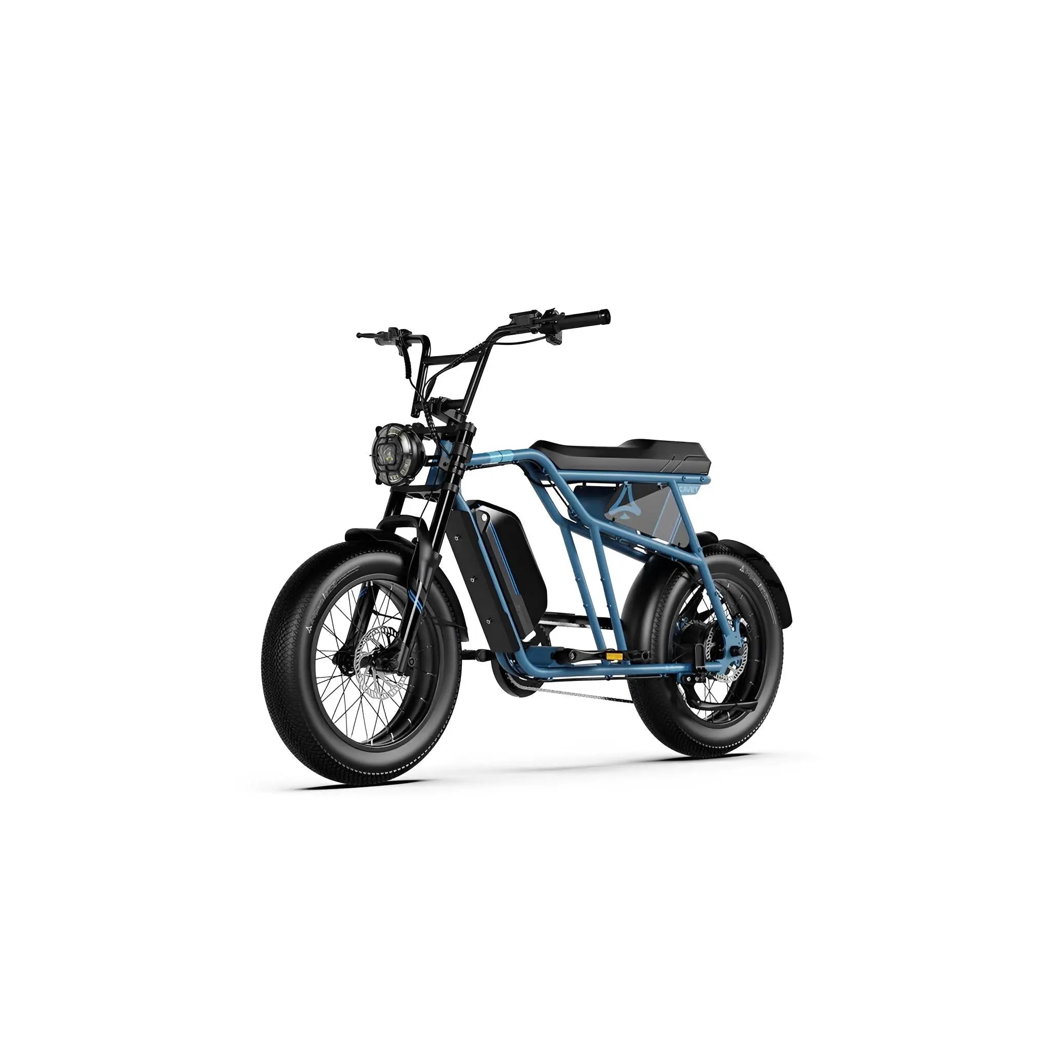 A-Spadz CAVET Air - Fatbike - 20 Inch - 250W Motor - 7 Versnellingen - 100 km Actieradius - Hydraulische Schijfremmen - Blauw - AE-trading