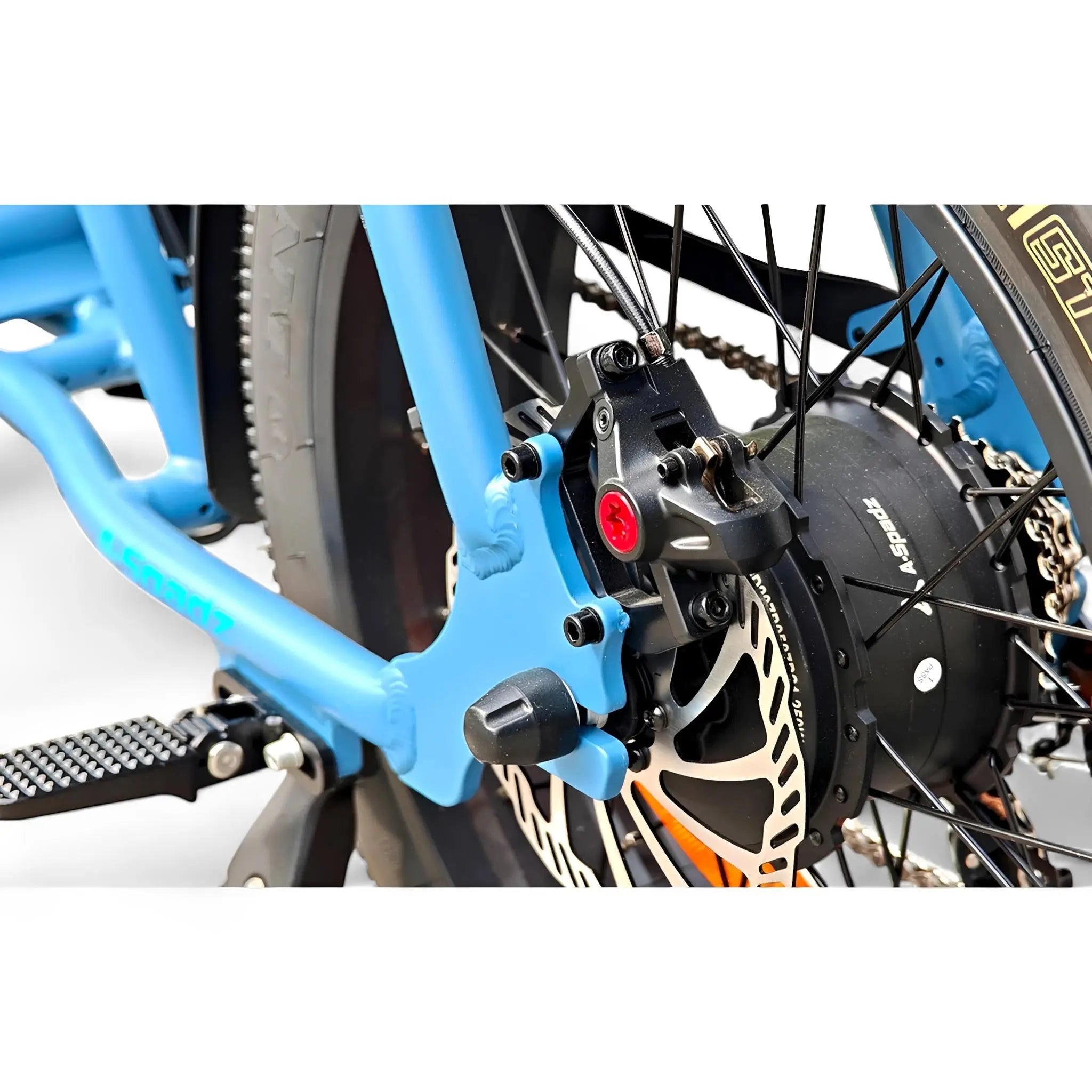 A-Spadz CAVET Air - Fatbike - 20 Inch - 250W Motor - 7 Versnellingen - 100 km Actieradius - Hydraulische Schijfremmen - Blauw - AE-trading