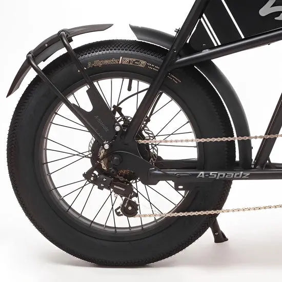 A-Spadz CAVET Air Fatbike - 20 Inch - 250W Motor - 7 Versnellingen - 100 km Actieradius - Hydraulische Schijfremmen - Zwart - AE-trading