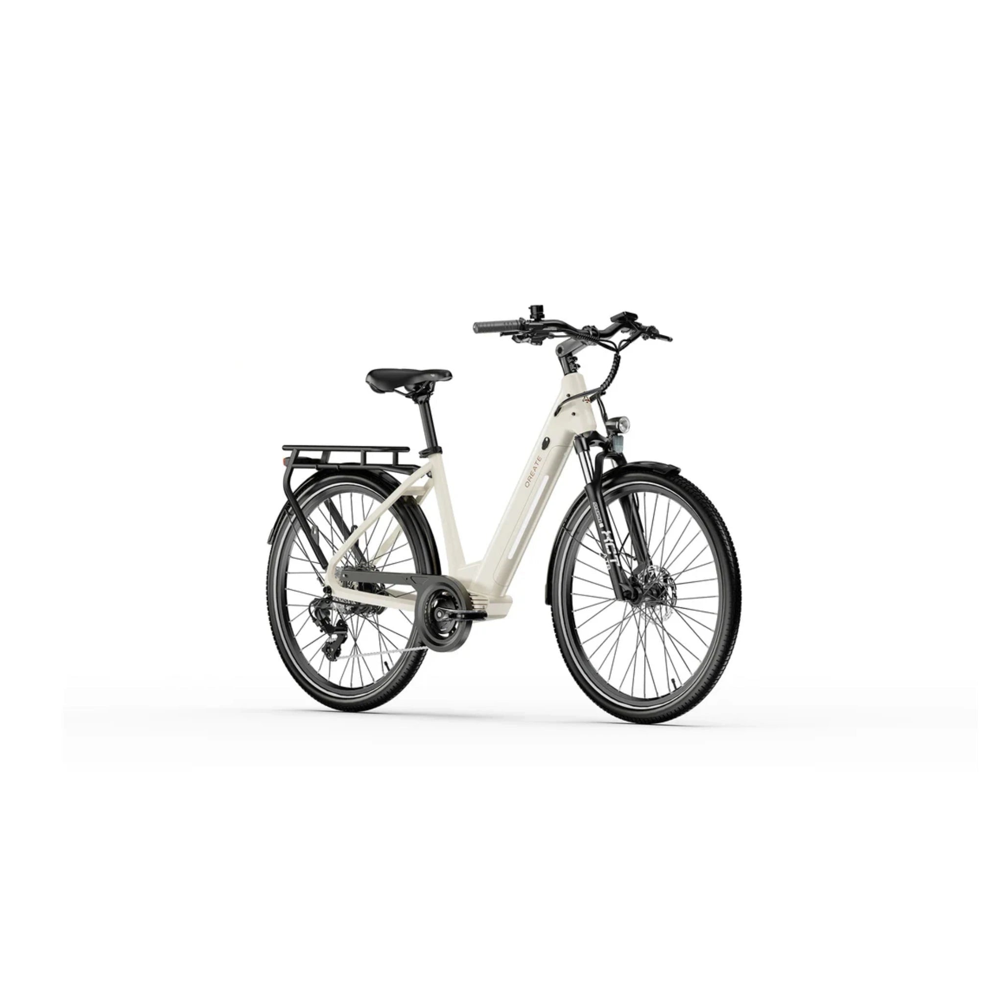 A-Spadz City Pro - Elektrische Stadsfiets - Gravel Grijs - 27.5 inch - Accu 540Wh (36V, 15Ah) - 250W (35Nm) Ananda Motor - Shimano 7 Versnellingen - Hydraulische Remmen - AE-trading