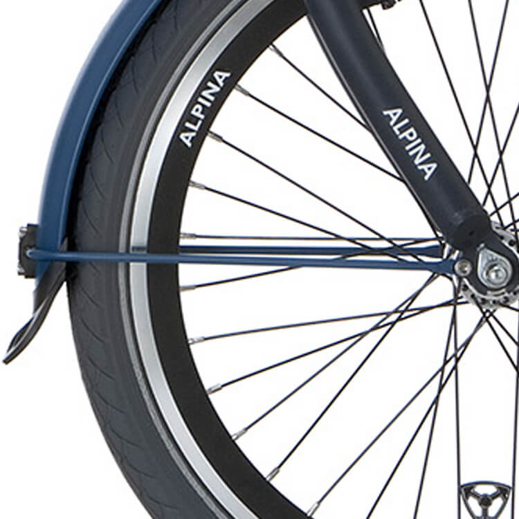 Alpina spatbordstang set 16 GP marine matt - AE-trading