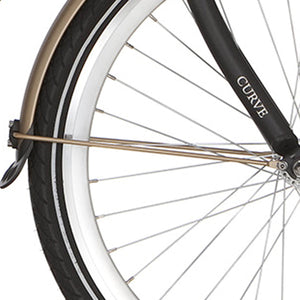 Alpina spatbordstang voor 26 Curve matt gold - AE-trading