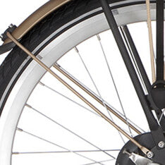 Alpina spatbordstang achter 26 Curve matt gold - AE-trading