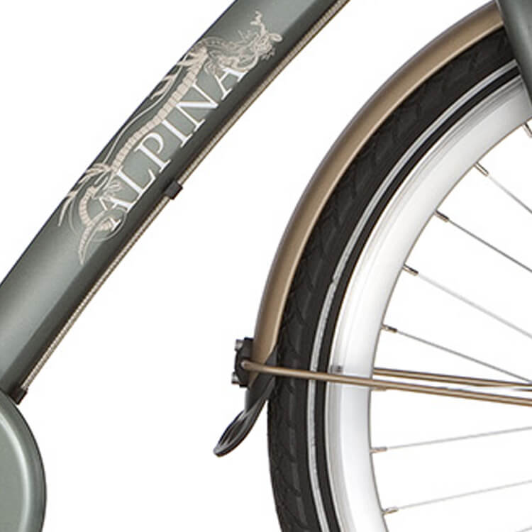 Alpina spatbord voor 24 Curve matt gold - AE-trading