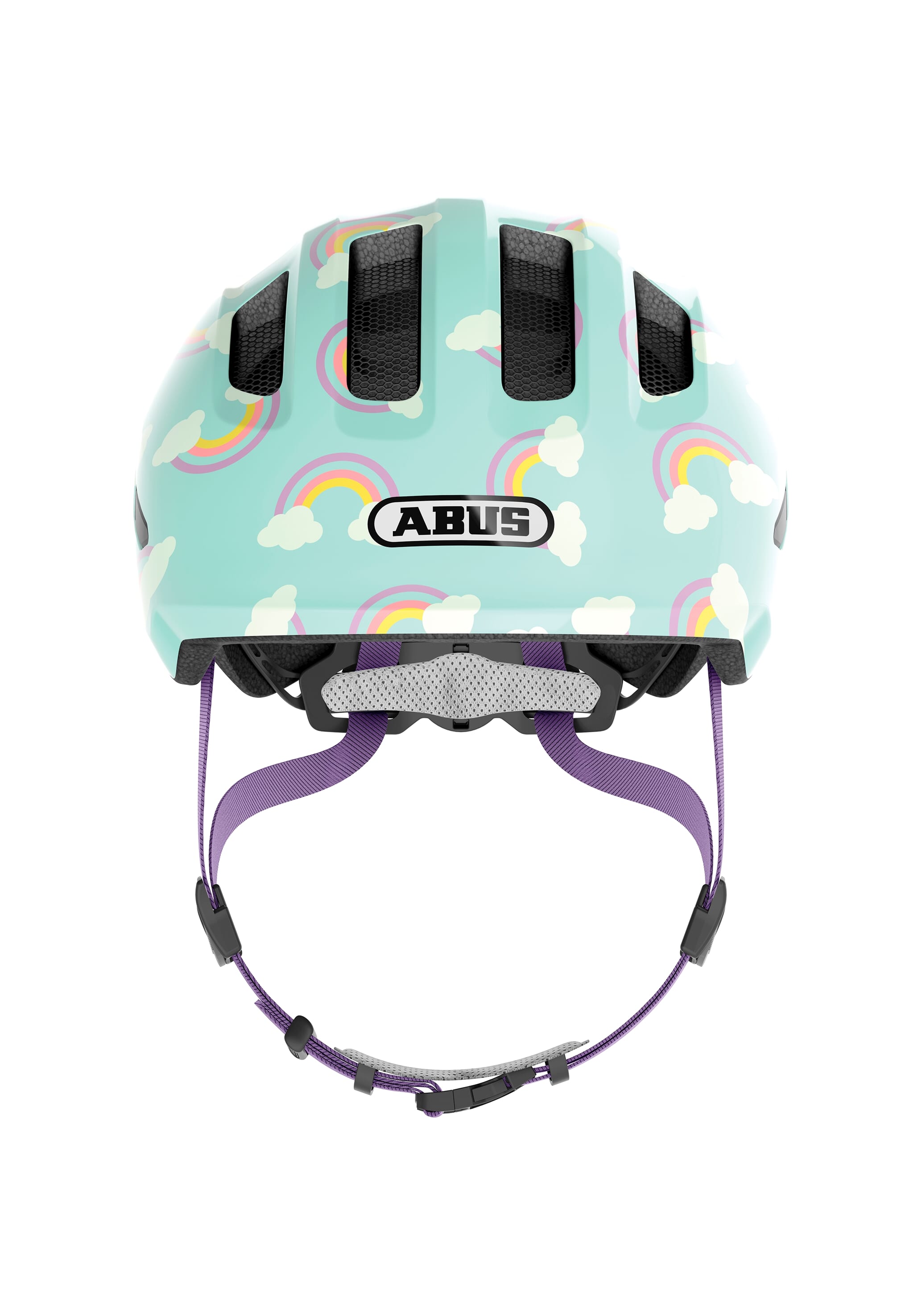 Abus helm Smiley 3.0 LED blue rainbow M 50-55cm - AE-trading