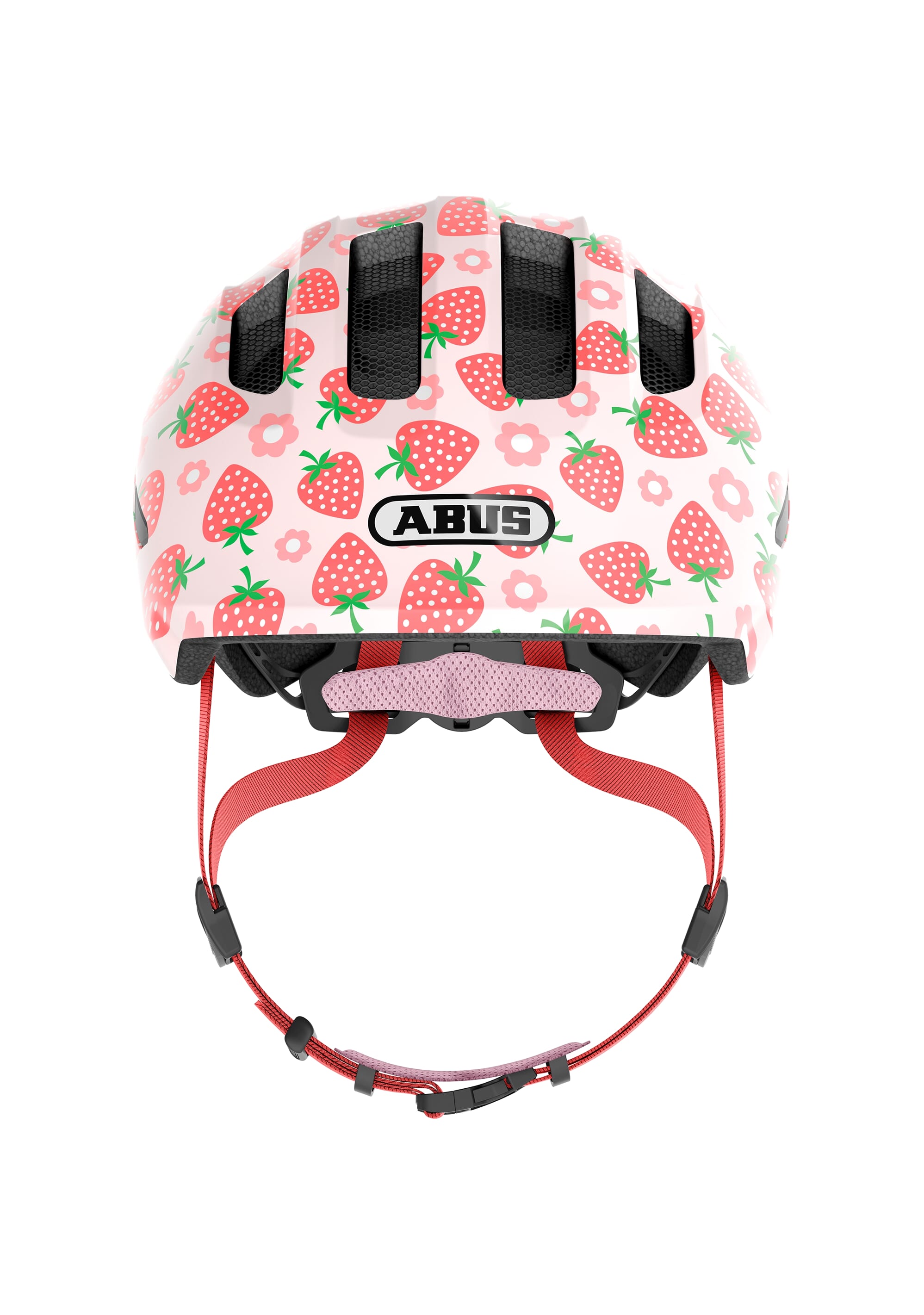 Abus helm Smiley 3.0 LED rose strawberry M 50-55cm - AE-trading