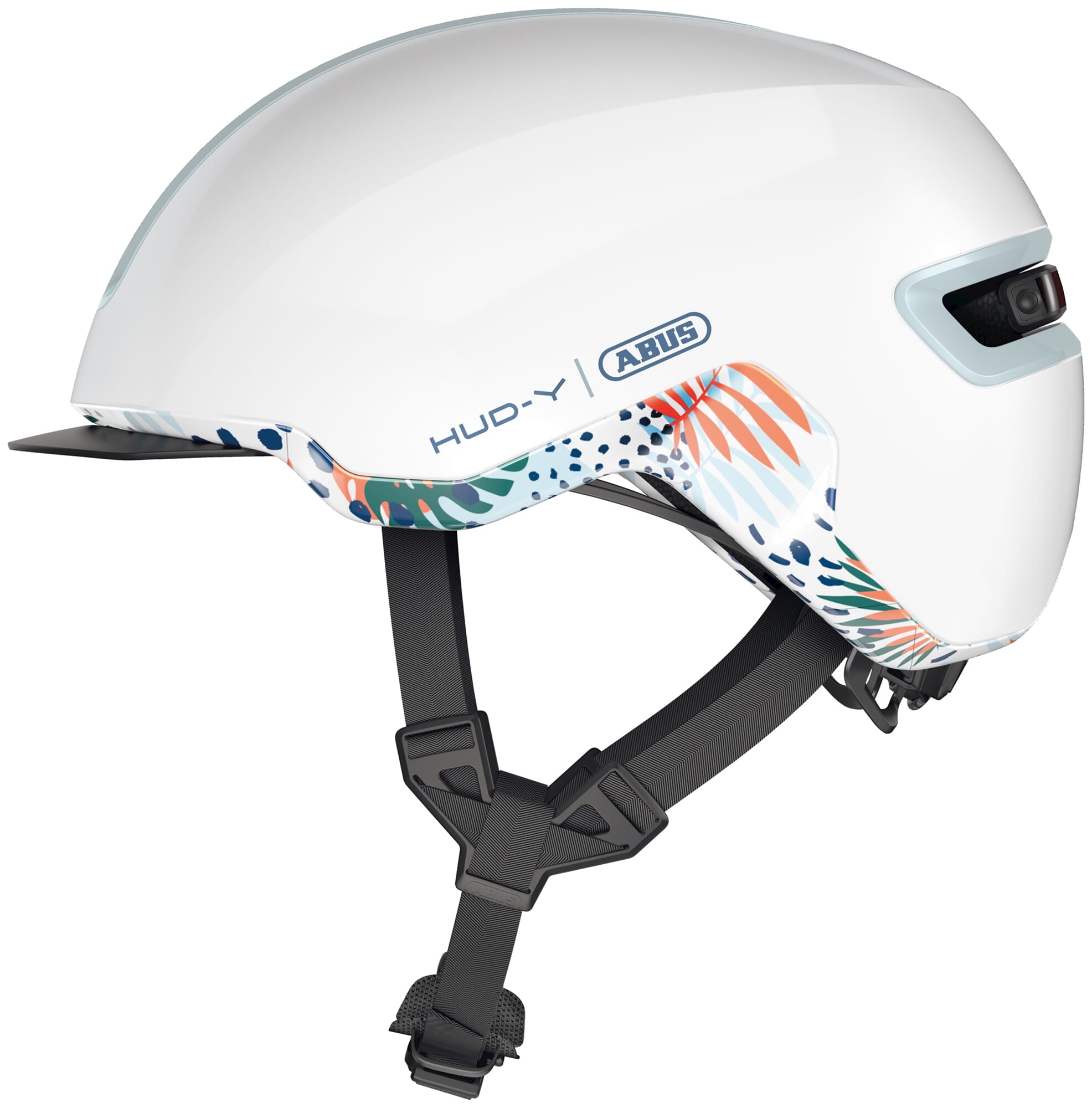 Abus helm Hud-Y flower white S 51-55 cm - AE-trading