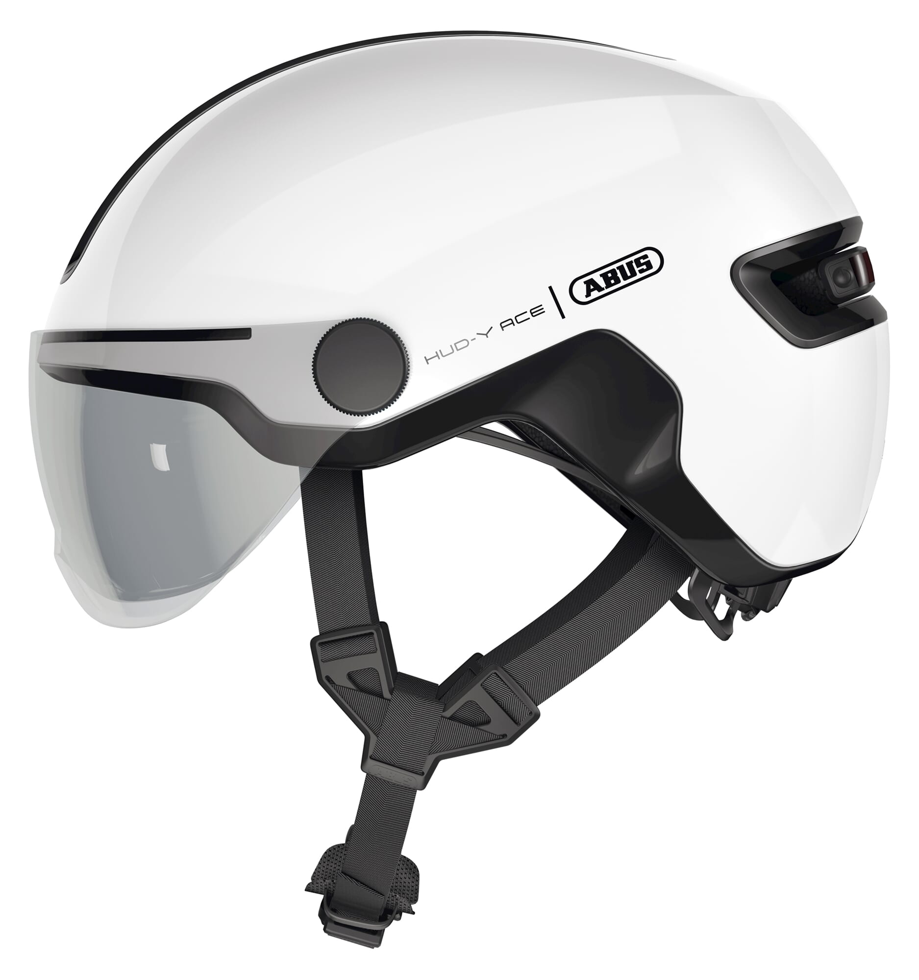 Abus helm HUD-Y ACE shiny white M 54-58cm - AE-trading