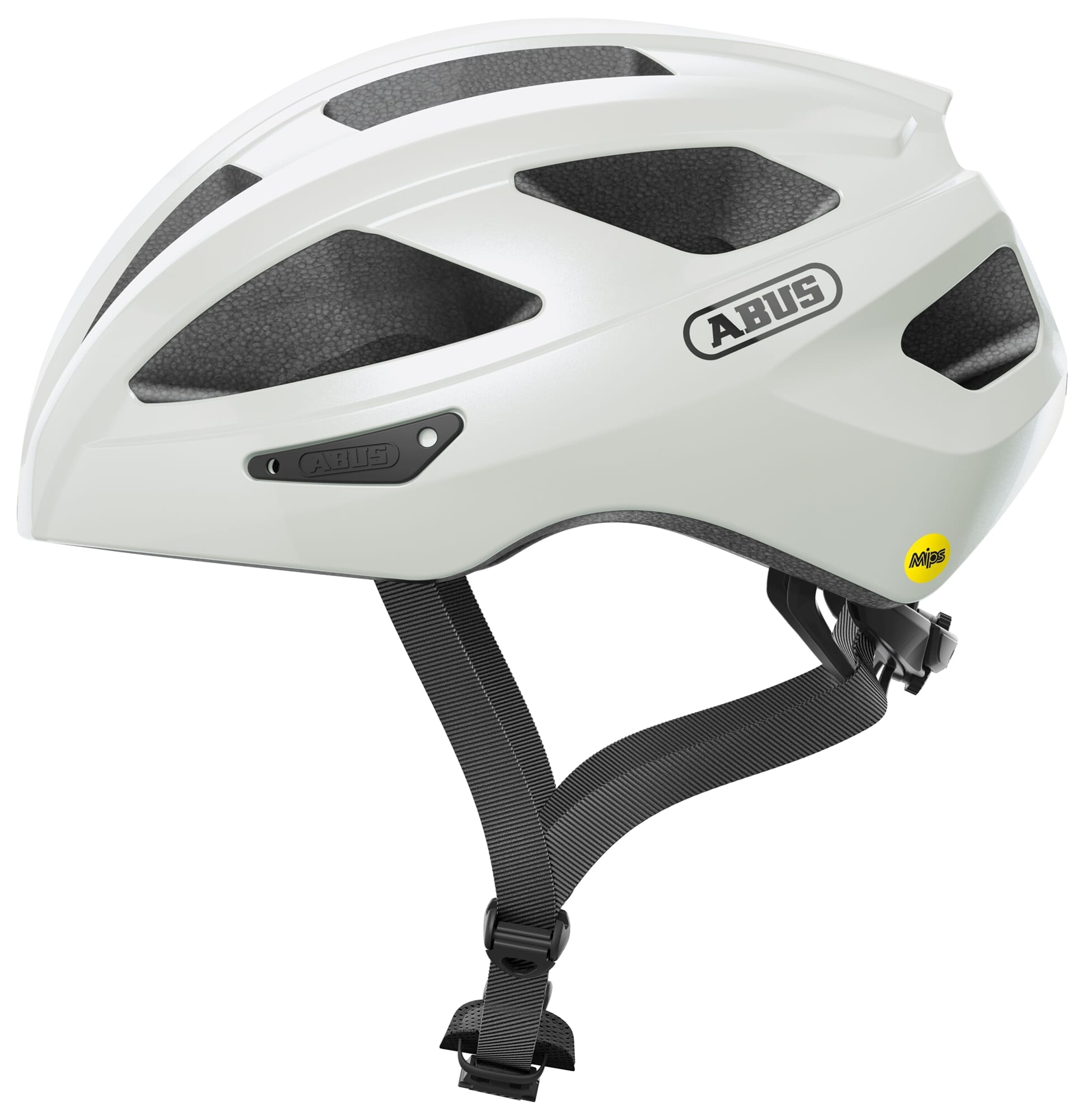 Abus helm Macator MIPS pearl white L 58-62cm - AE-trading