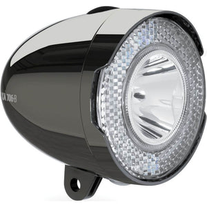 Axa koplamp 706 15 lux batt dark chrome - AE-trading