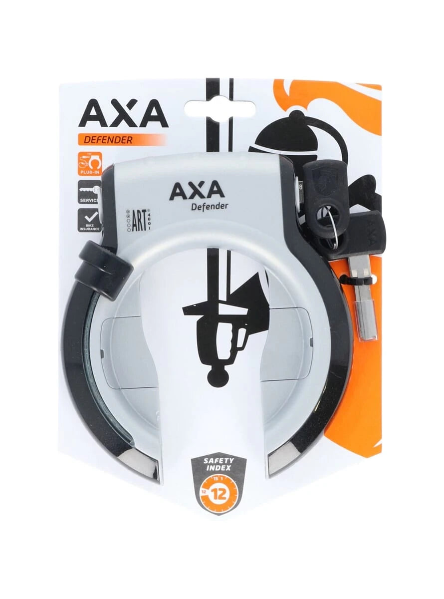 Axa ringslot Defender zilver/zwart - AE-trading