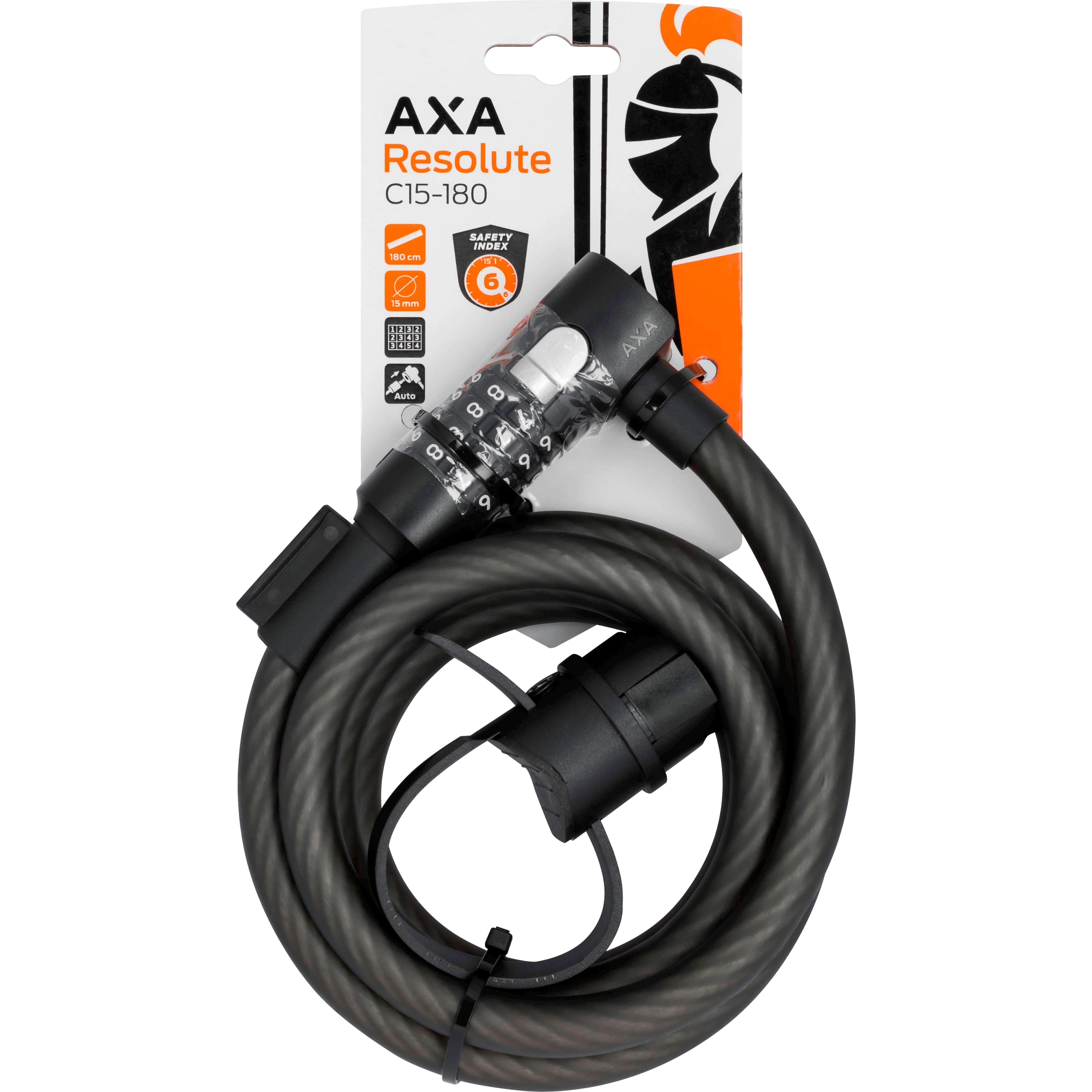 Axa kabelslot code Resolute C15/180 - AE-trading