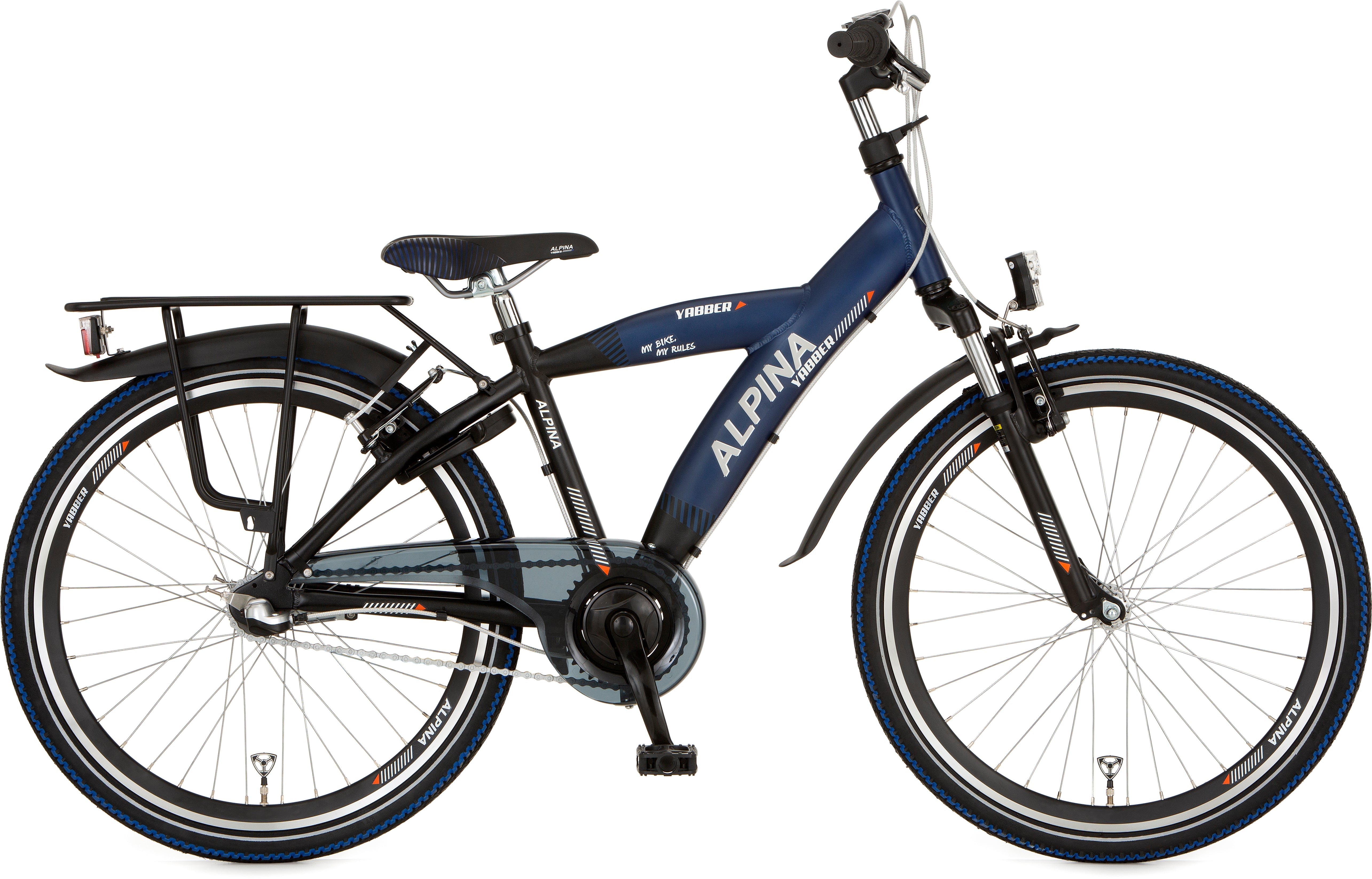 Alpina Yabber J24 Jet Black Metallic Matt - Sporty Blue Ma. - AE-trading