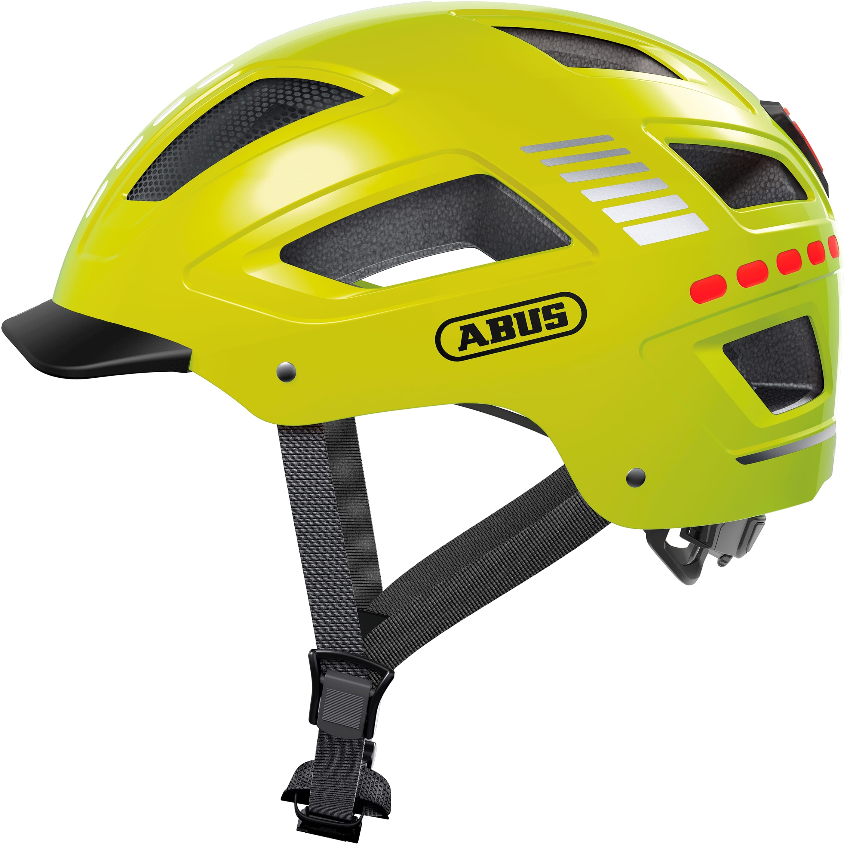 Abus helm Hyban 2.0 LED signal yellow XL 58-63cm - AE-trading