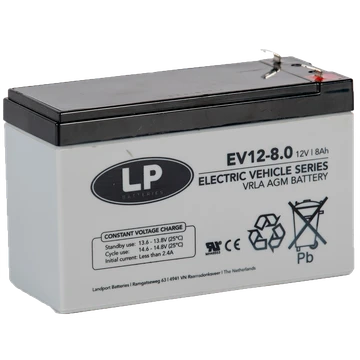 Accu Lp12 8 T1 / Vrla Ev120080 T1 (Enkel Op Bestelling) - AE-trading