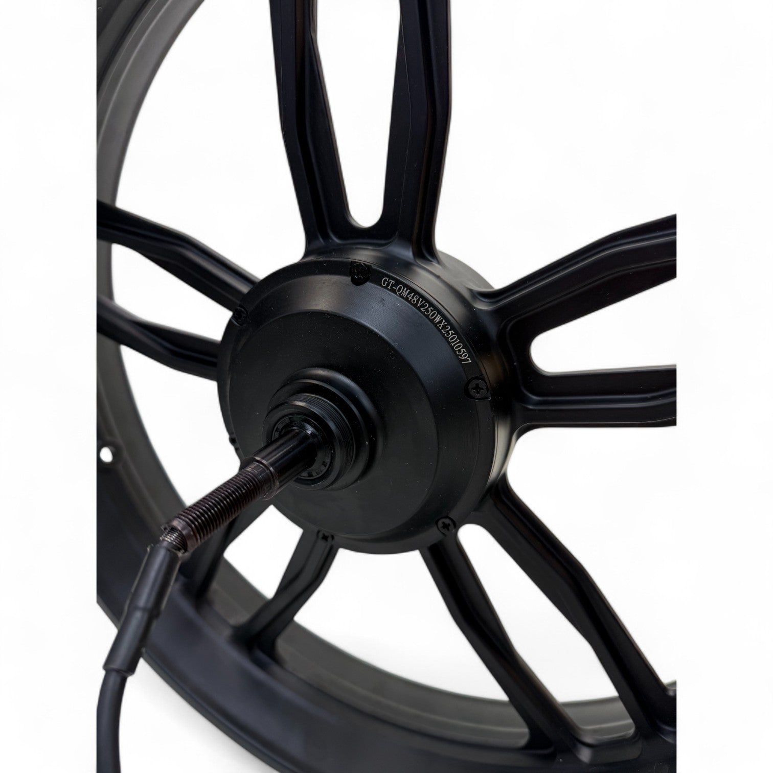 Achtervelg met Motor V20 Fatbike Nieuw Model (250W) Zwarte Kabel aan Rechterzijde - AE-trading