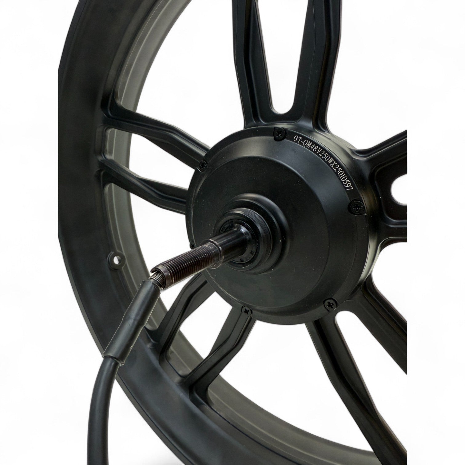 Achtervelg met Motor V20 Fatbike Nieuw Model (250W) Zwarte Kabel aan Rechterzijde - AE-trading